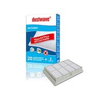 Dustwave® Lot de 20 sacs d'aspirateur + filtre HEPA 827 pour aspirateur traîneau Bosch BSA2877/06 ProHygienic 1800 W