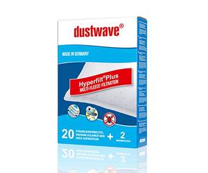 Dustwave® Lot de 20 sacs filtrants pour aspirateur Hoover - H 75/H75 - Fabriqué en Allemagne + micro filtre inclus