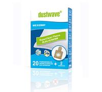 Dustwave® Lot de 20 sacs filtrants pour Hoover TW 1750 Sprint Silent Power 1700 W, Capture TCP 2010