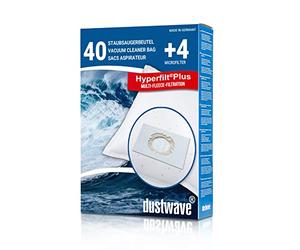 Dustwave® Lot de 40 sacs d'aspirateur pour Hoover H 39 / H39 - Microfibre non-tissée multicouche avec fermeture hygiénique - Fabriqué en Allemagne