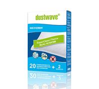 Dustwave® Lot de 40 sacs filtrants pour aspirateur traîneau Fakir (nilco) - 2500, 2600 - Fabriqué en Allemagne + micro filtre