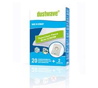 Dustwave® Lot de 40 sacs filtrants pour aspirateur traîneau Menalux - 1001 - Fabriqué en Allemagne + micro filtre