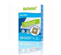 Dustwave® Lot de 40 sacs filtrants pour aspirateur traîneau Redmond RV-312 - Fabriqué en Allemagne + micro filtre