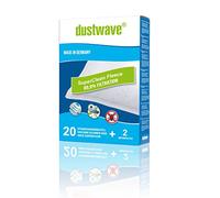 Dustwave® Megapack Lot de 20 sacs d'aspirateur compatibles avec les aspirateurs Panasonic MC-CG 524 Fabriqué en Allemagne + micro filtre