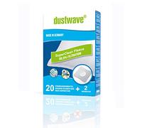 Dustwave® Megapack Lot de 20 sacs d'aspirateur compatibles avec LG Electronics V 2620 BE Sacs d'aspirateur de marque fabriqués en Allemagne + micro filtre