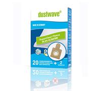 Dustwave® Megapack Lot de 20 sacs filtrants pour aspirateur Hoover H 69 / H69 - Fabriqué en Allemagne + micro-filtre