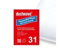 Dustwave® Sacs d'aspirateur pour Miele - FJM Hyclean - Sacs d'aspirateur de marque Dustwave® - Fabriqué en Allemagne + Micro filtre + Micro filtre Weiß