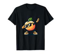 Dustweardesign - T-Shirt Dabbing Pêche Dansante Rétro Noir Unisex S