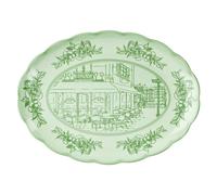 Dusty green GRAND PLATEAU OVALE "JOSEPHINE"