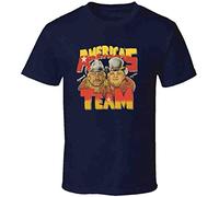 Dusty Rhodes Magnum TA America's Team Wrestling T Shirt Navy Blue(Medium)