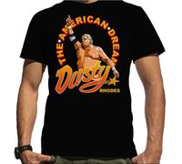Dusty Rhodes The American Dream T-Shirt Cotton Tee SizeBlackXXL