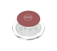 Dusty Rose - Couronne de cœur Minimaliste avec Inscription « Mama » PopSockets PopGrip pour MagSafe