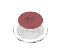 Dusty Rose - Couronne de cœur Minimaliste avec Inscription « Mama » PopSockets PopGrip pour MagSafe
