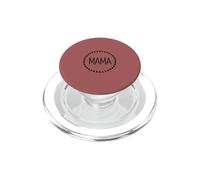 Dusty Rose - Couronne de cœur Minimaliste avec Inscription « Mama » PopSockets PopGrip pour MagSafe