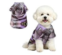Dusty Rose Fade XL Chemise hawaïenne pour petits chiens - Tenue d'été mignonne pour la plage pour chiot - Vêtement doux et respirant avec boutons