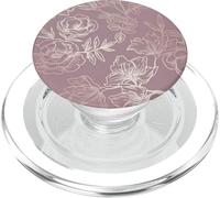 Dusty Rose Floral PopSockets PopGrip pour MagSafe