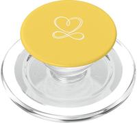 Dusty Rose Infinity Heart Minimalist Line Art Esthétique PopSockets PopGrip pour MagSafe