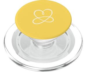 Dusty Rose Infinity Heart Minimalist Line Art Esthétique PopSockets PopGrip pour MagSafe