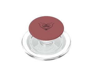 Dusty Rose - Mama Heart Hands Minimalist Line Art Mother PopSockets PopGrip pour MagSafe