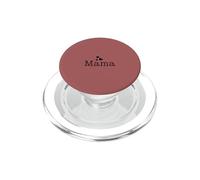 Dusty Rose - Mama Hearts Script Cute Minimalist Typography PopSockets PopGrip pour MagSafe