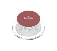 Dusty Rose - Mama Hearts Script Cute Minimalist Typography PopSockets PopGrip pour MagSafe