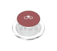 Dusty Rose - Mama Infinity Cœur Symbole Amour Minimaliste PopSockets PopGrip pour MagSafe