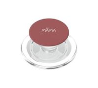 Dusty Rose - Mama Script Hearts Cute Minimalist Typography PopSockets PopGrip pour MagSafe