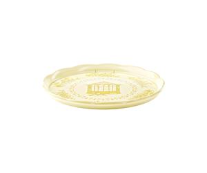 Dusty yellow GRAND PLATEAU ROND "JOSEPHINE"