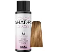 Dusy Color Shades 7.3 Blond moyen doré 60 ml | Rafraîchit la couleur des cheveux existantes | Coloration gel crème sans ammoniaque
