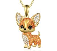 DUTACK Collier tendance pour chien chihuahua - Bijou mignon pour animal de compagnie - Pour femme et adolescente - Avec boîte blanche