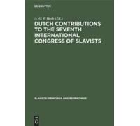 Dutch Contributions To The Seventh International Congress Of Slavists