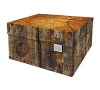 Dutch Design Brand Boîte de rangement avec couvercle - Boîtes souvenir - Certifié FSC Recyclable Boîte de rangement en carton (dimensions : 38,9 x 31,8 x 21,1 cm) (coffre d'arbre)