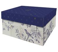 Dutch Design Brand Boîte de Rangement Medium avec Couvercle - 2 Boîtes de Rangement - Carton Recyclable Certifié FSC (Taille : 33,2 x 24,2 x 16,5 cm) (Royal Dutch)