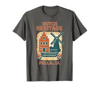 Dutch Heritage Chemise Pella Iowa Moulin à Vent Vintage Dentelle Art T-Shirt