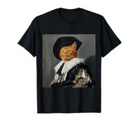 Dutch Master Cat Portrait Nobleman Moustache Art Idée Cadeau T-Shirt