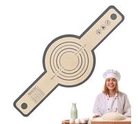 Dutch Oven Brotheber - Lot de 2 tapis d'élingue en silicone antiadhésif - Poignées extra longues - Outil de cuisson réutilisable - Inserts ronds ovales pour de levain, fermentation, four