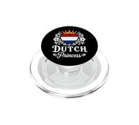 Dutch Princess Netherlands Flag Proud Dutch Girl PopSockets PopGrip pour MagSafe