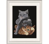 Dutch Stitch Brothers kit de broderie au point de croix "Chats noirs", motif à compter, 30x45cm