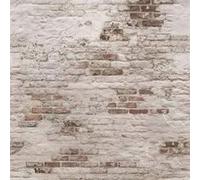 DUTCH WALLCOVERINGS Papier peint Old Brick Wall Beige et marron