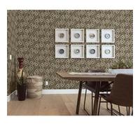 DUTCH WALLCOVERINGS Papier Peint Galactic Marron et Blanc Revêtement Mural 442593 Blanc G