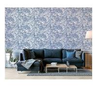 DUTCH WALLCOVERINGS Papier peint Liquid Marble Bleu - 53cm x 10m Bleu