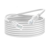 Dutevolns Câble Ethernet en Ligiud Silicone Cat 6 2m, Ultra Flexible RJ45 Cat 6a, Cordon LAN Gigabit Souple pour Mac, PC, Routeur, PS4/5 (Blanc)