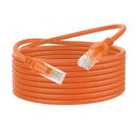Dutevolns Câble Ethernet en Ligiud Silicone Cat 6 3m, Ultra Flexible RJ45 Cat 6a, Cordon LAN Gigabit Souple pour Mac, PC, Routeur, PS4/5 (Orange)