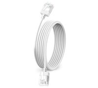 Dutevolns Câble Ethernet Ultra Fin Cat6 3M, Câble Réseau Gigabit UTP | Cordon LAN RJ45 Slim & Flexible, Cordon Internet Cat6a Souple, pour PC, Routeur, Windows (Blanc)