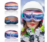 DUTIFUL Lot de 3 housses de protection en microfibre pour lunettes de ski - Protection contre les rayures et la poussière - Unisexe