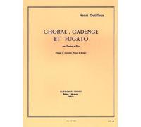 Partitions classique LEDUC DUTILLEUX H. - CHORAL CADENCE ET FUGATO - TROMBONE ET PIANO Trombone