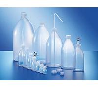 dutscher 063297 Polyéthylène Basse Densité avec bouchon pour bouteille Rouge, capuchon de sécurité en PVC, en polyéthylène basse densité