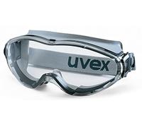 DUTSCHER 267008 Lunette masque Uvex ultrasonic, oculaire PC incolore, UV2-1,2, coloris gris noir