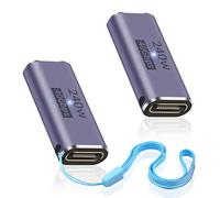 Duttek 240W USB4 Adapter, Coupleur Adaptateur USB C Femelle vers Femelle, Type C 40Gbps Connector Supports 8K@60Hz, Compatible for Thunderbolt 3/4, Switch, Laptop and More Type C Devices(2 Pack)