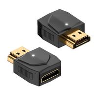 Duttek 8K HDMI to Mini HDMI Adapter, adaptateur mâle HDMI2.1 vers Mini HDMI femelle, 48Gbps Mini HDMI to HDMI, prise en charge de la HDR dynamique pour 8K@60Hz pour HDTVs, PS5, écrans(2 Pack)